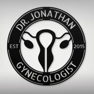 Personalized Gynecologist Metal Sign